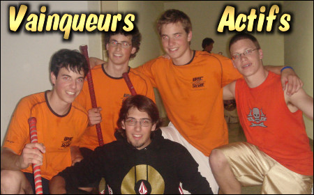 Les vainqueurs du tournoi actifs